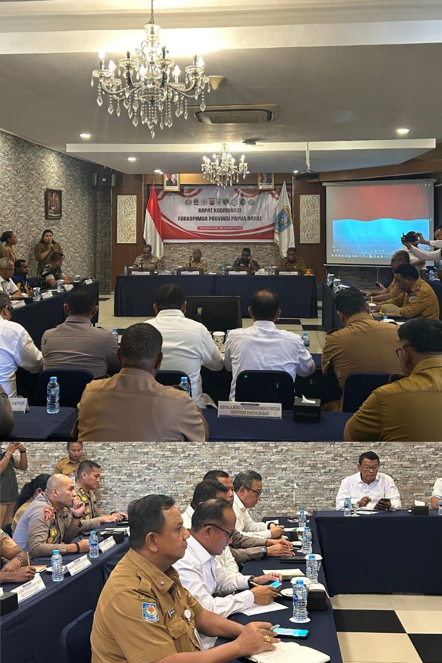 Inspektorat Papua Barat Hadiri Rapat Forkompimda, Dukung Program Gubernur Jelang Idul Fitri