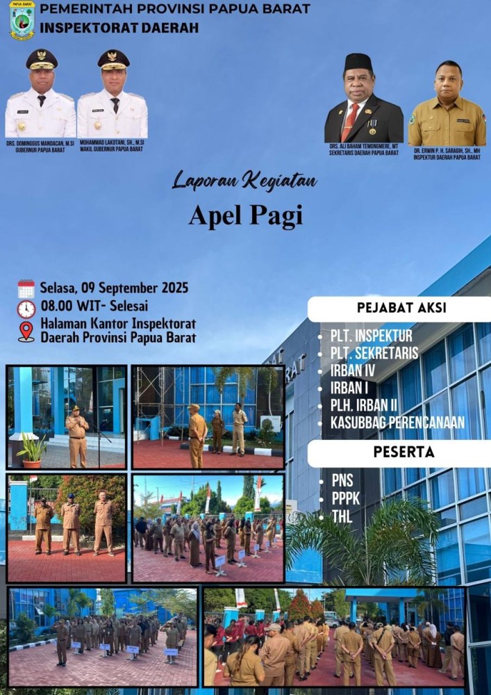 Apel Pagi Selasa, 9 September 2025